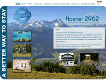 Tablet Screenshot of hostel2962-garmisch.com